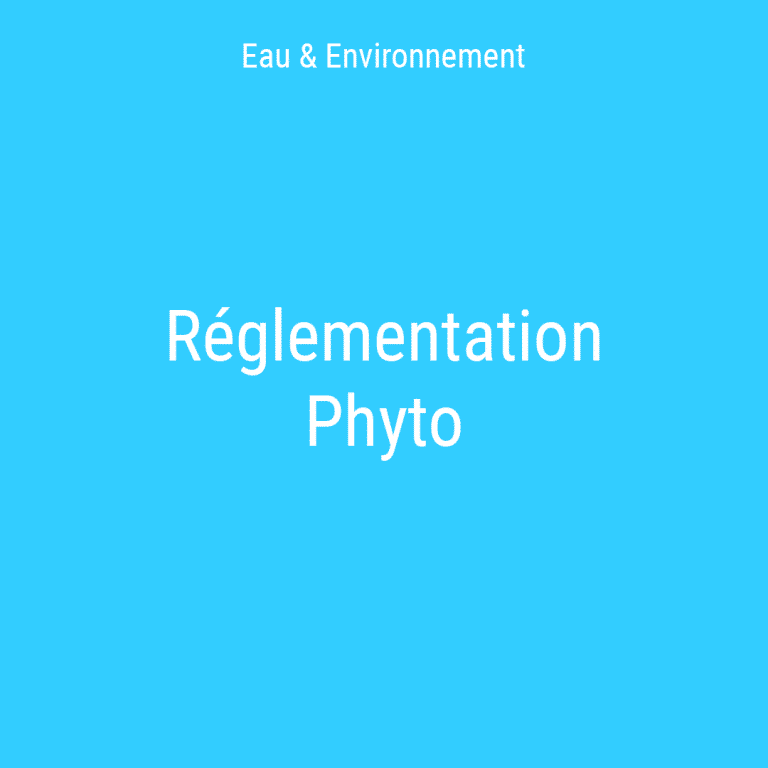 Réglementation phyto