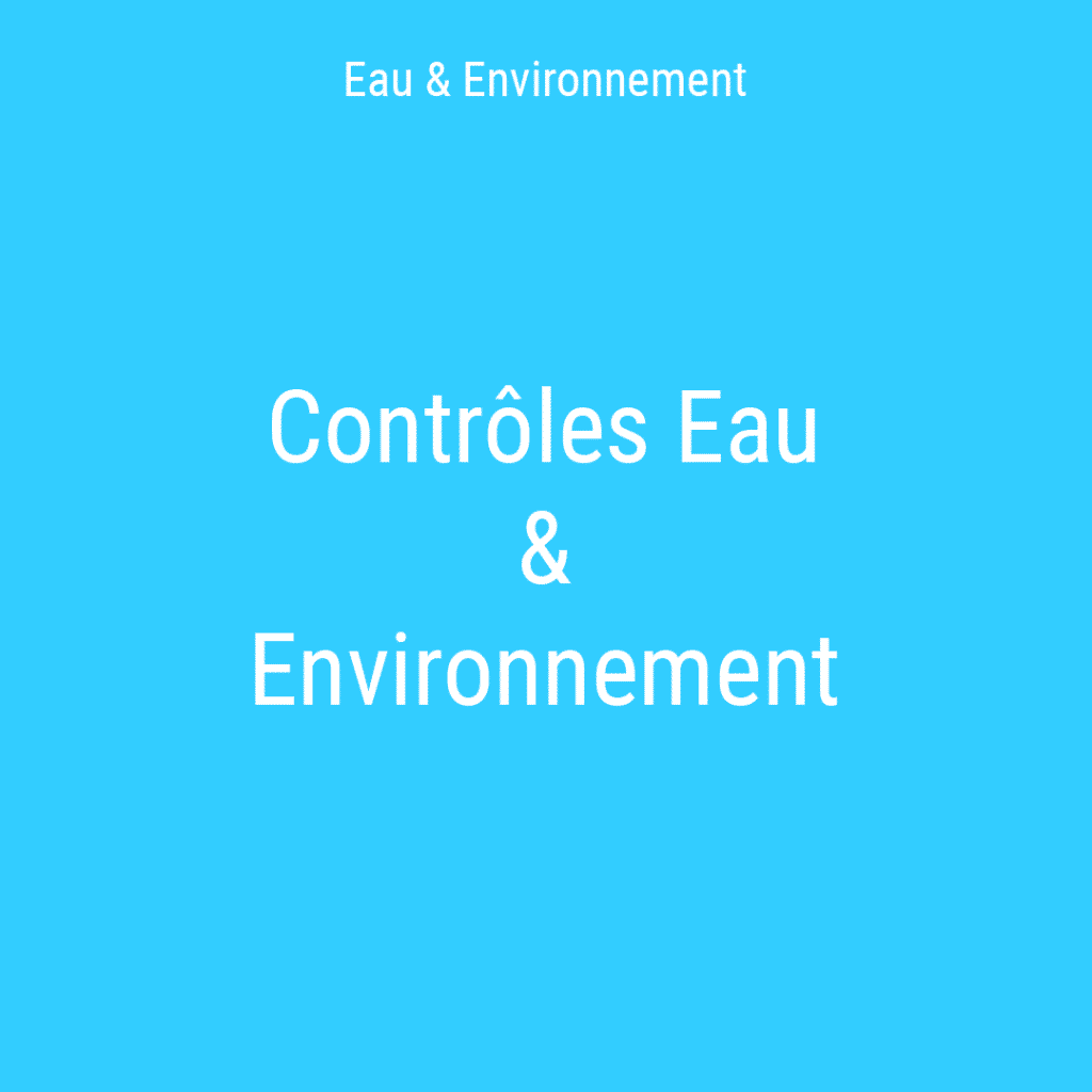 contrôle eau et environnement