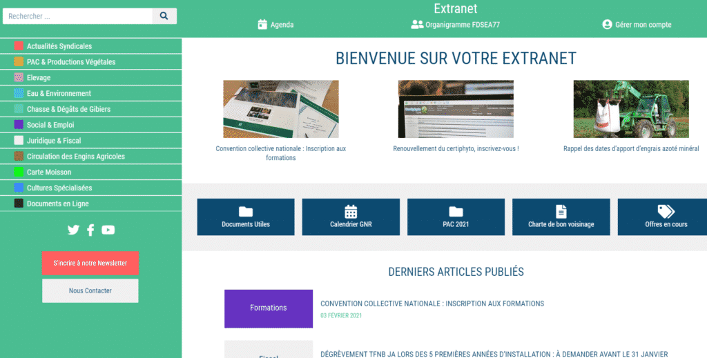 ILLUSTRATION site extranet